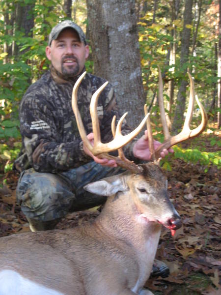 Neils 163in buck again. UNBELIEVABLE. Best deer so far to come off our food plots.