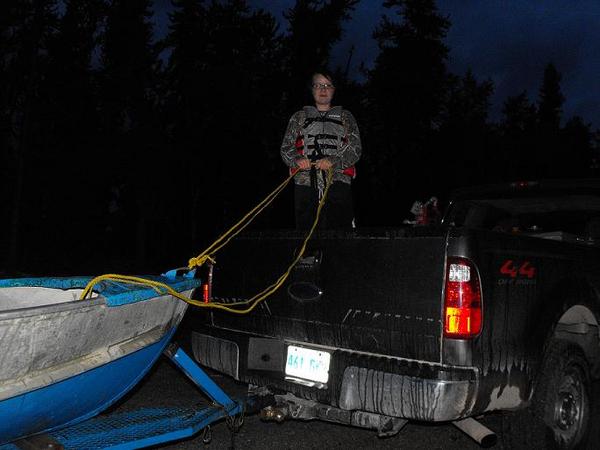 Loading up the boat.. good fishing way up north.