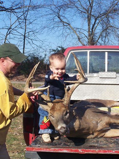 Hubby and Son with Buck